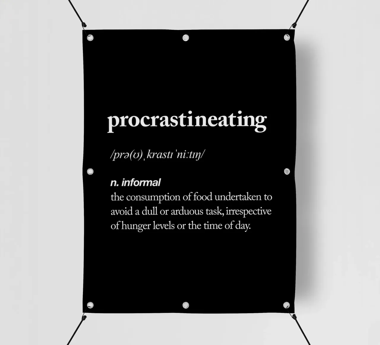 Procrastineating telo in pvc da THE MOTIVATED TYPE