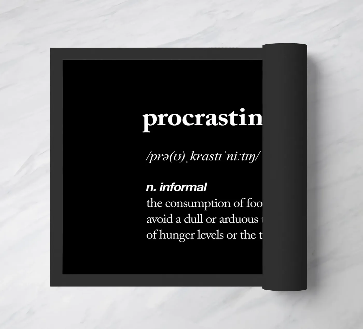 Procrastineating deurmat van THE MOTIVATED TYPE