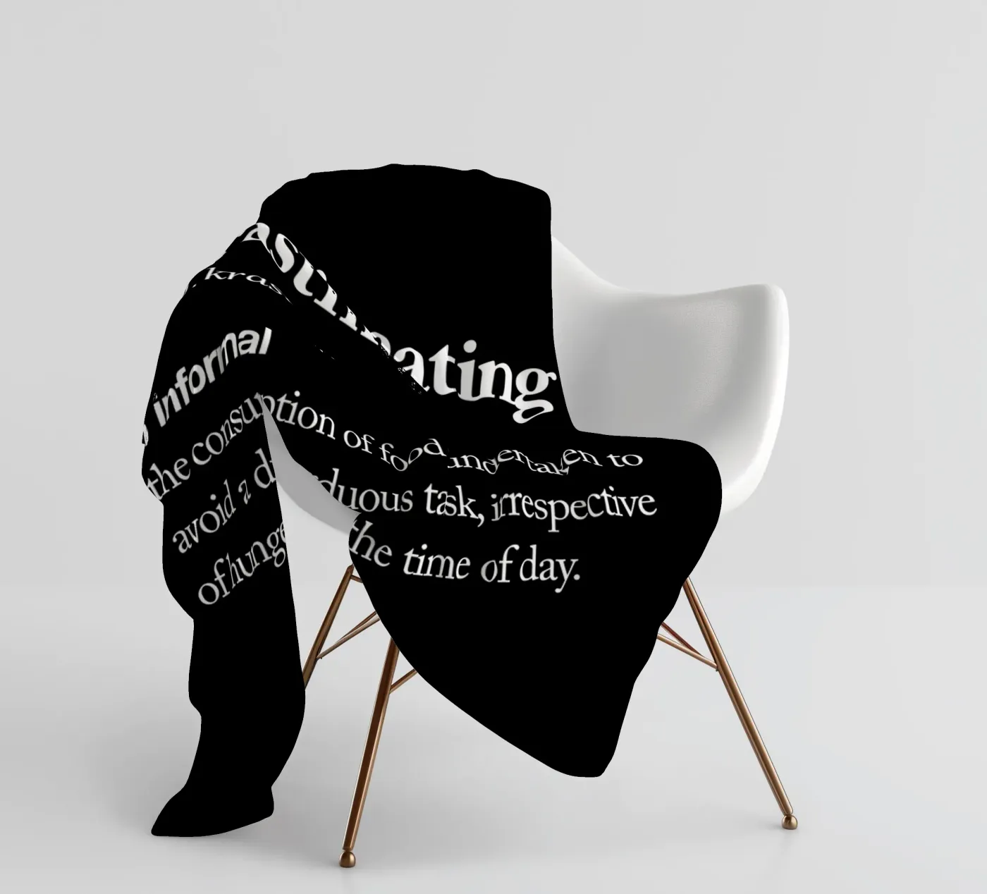 Procrastineating Fleecedecke von THE MOTIVATED TYPE