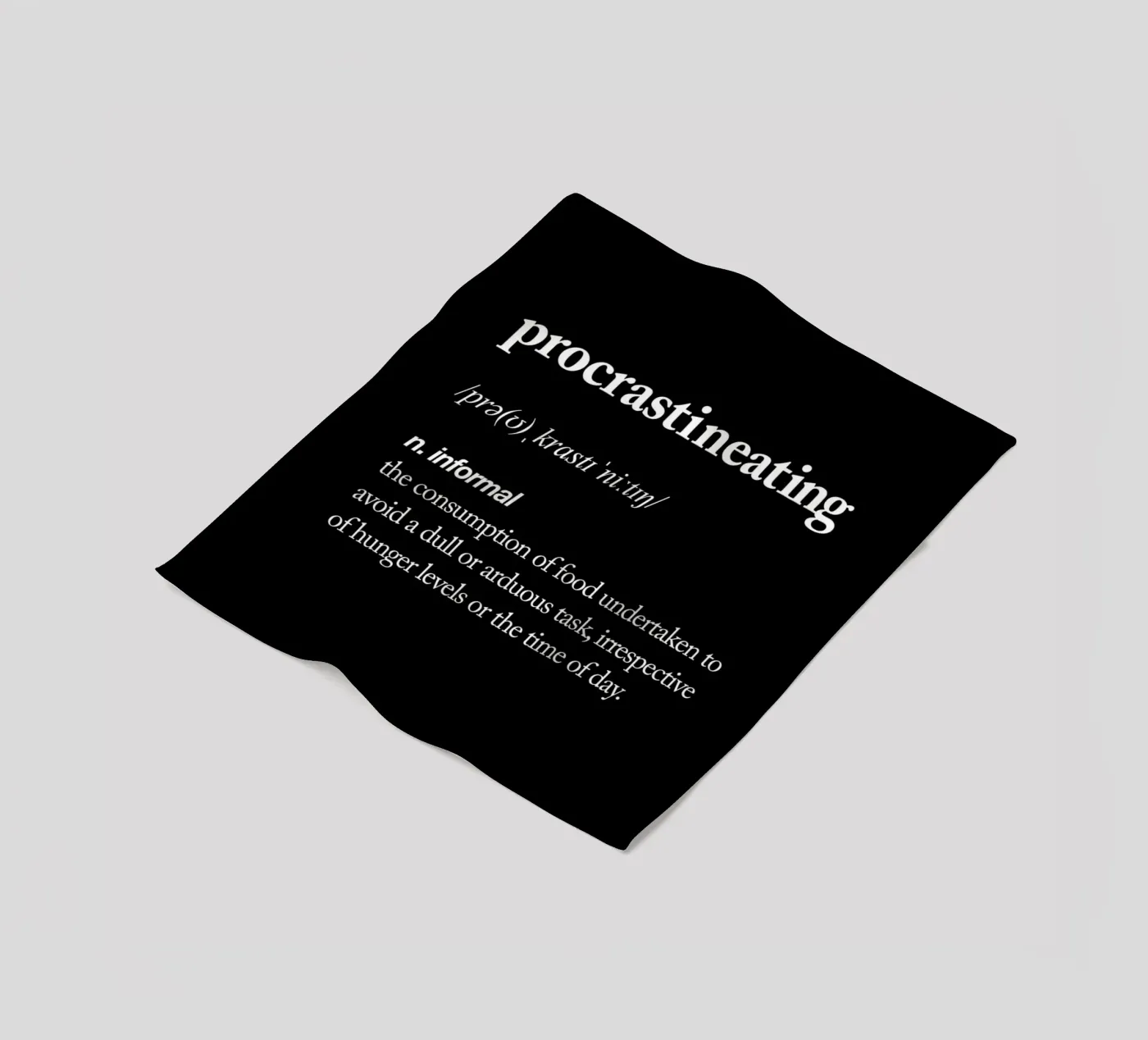 Procrastineating Fleecedecke von THE MOTIVATED TYPE