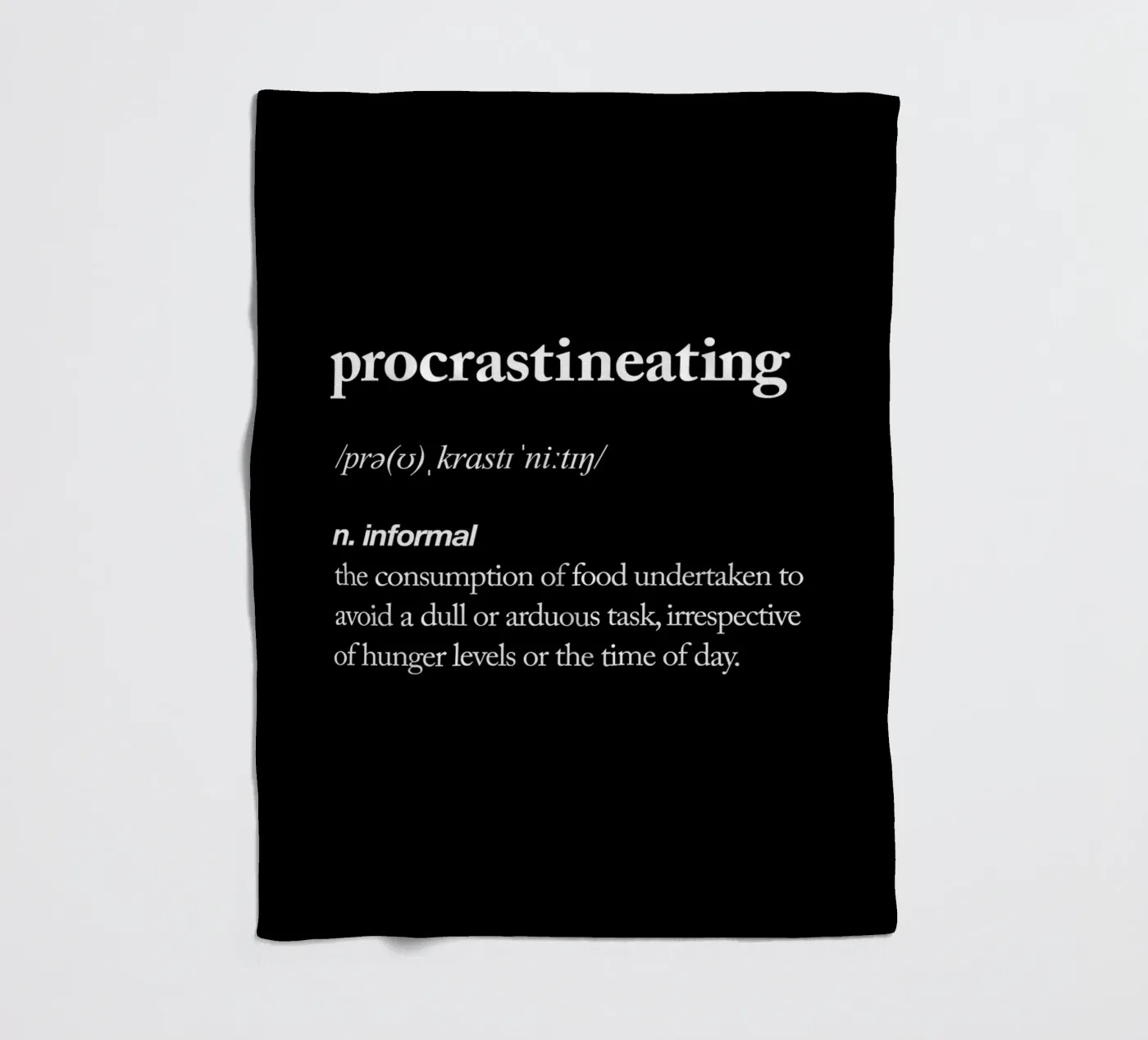 Procrastineating Fleecedecke von THE MOTIVATED TYPE