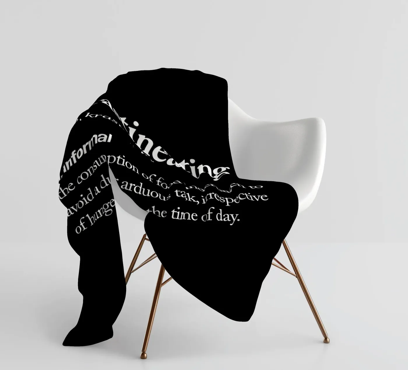 Procrastineating Fleecedecke von THE MOTIVATED TYPE