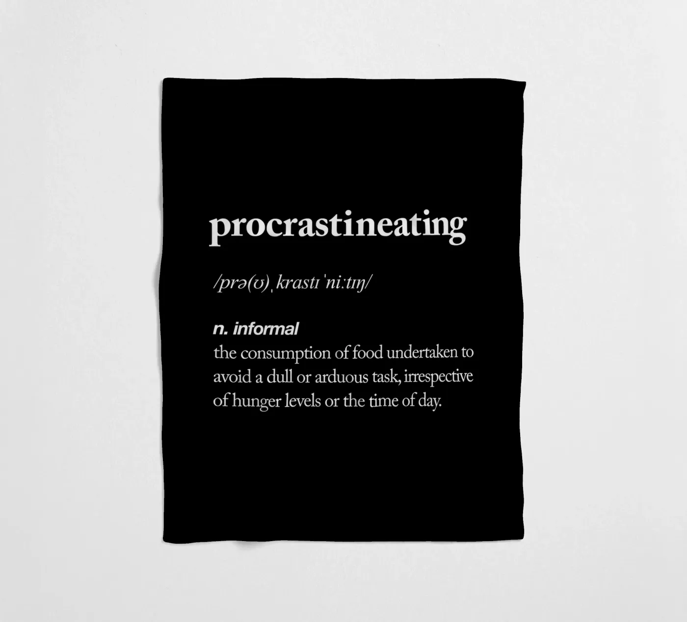 Procrastineating Fleecedecke von THE MOTIVATED TYPE