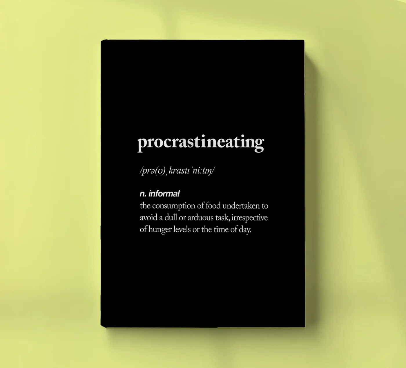 Procrastineating notebook by THE MOTIVATED TYPE