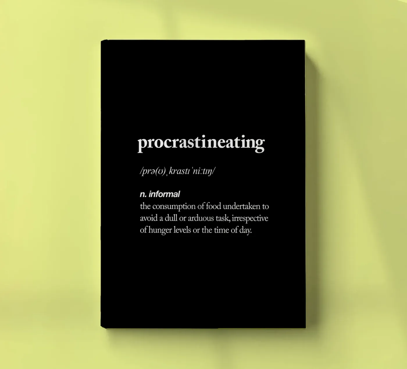 Procrastineating notebook by THE MOTIVATED TYPE