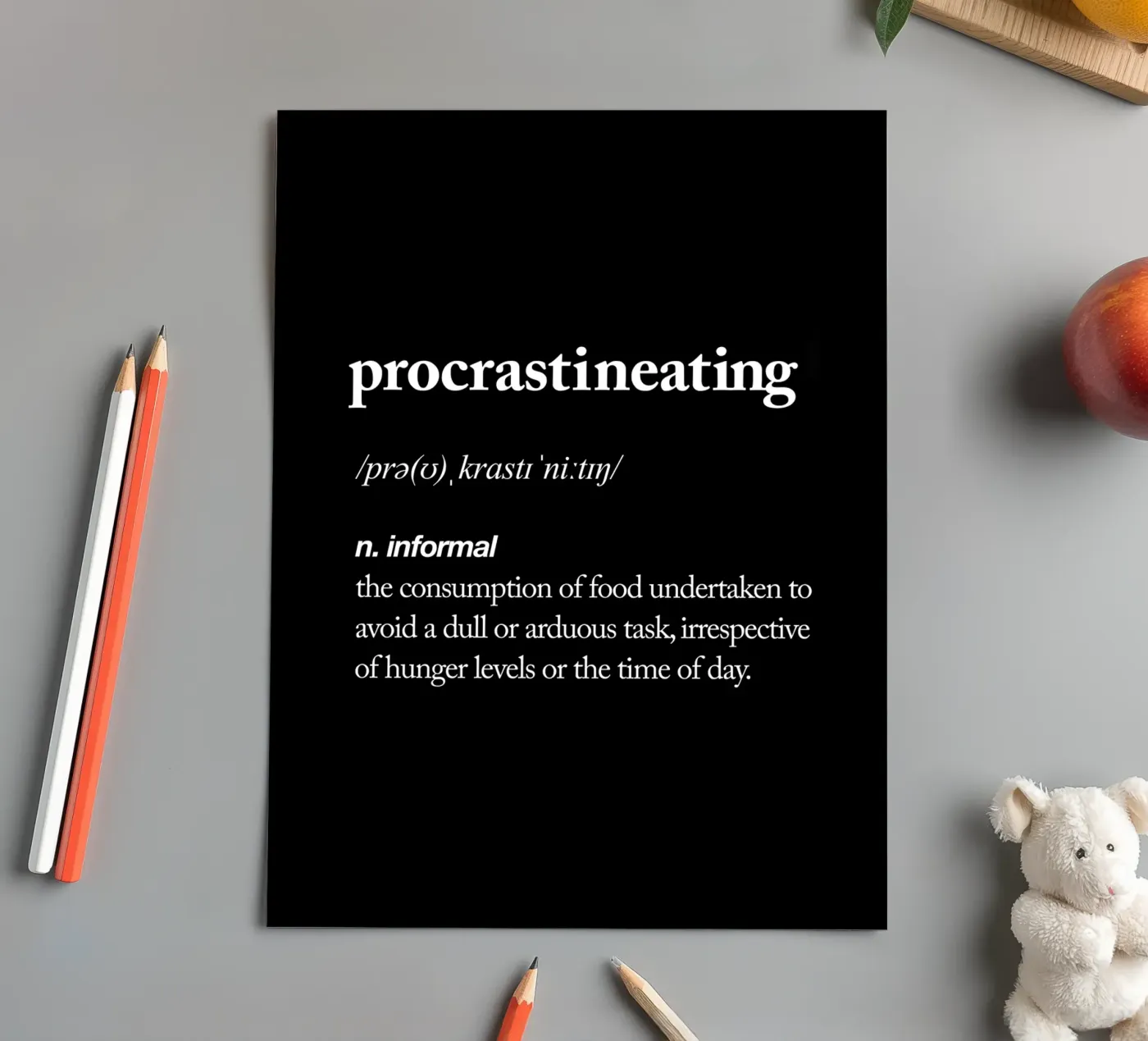 Procrastineating sticker sheet by THE MOTIVATED TYPE