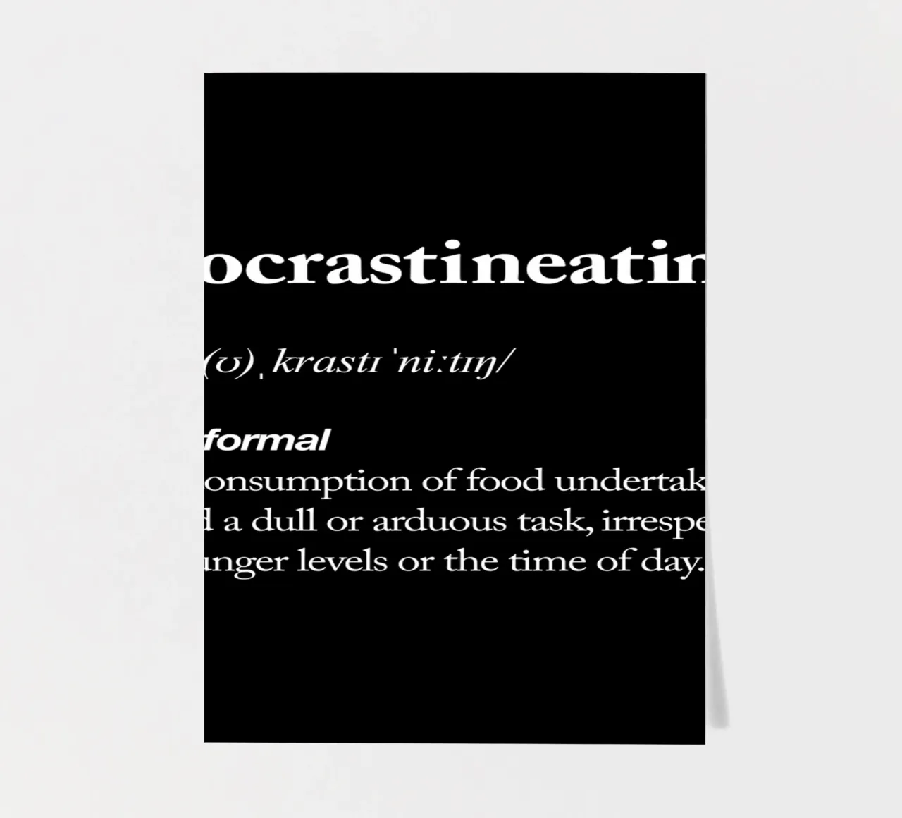 Procrastineating sticker sheet by THE MOTIVATED TYPE