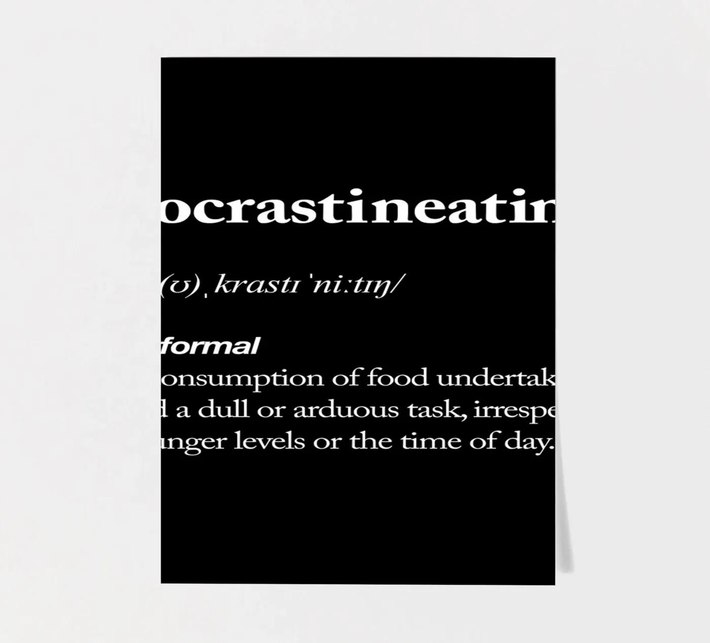 Procrastineating sticker sheet by THE MOTIVATED TYPE