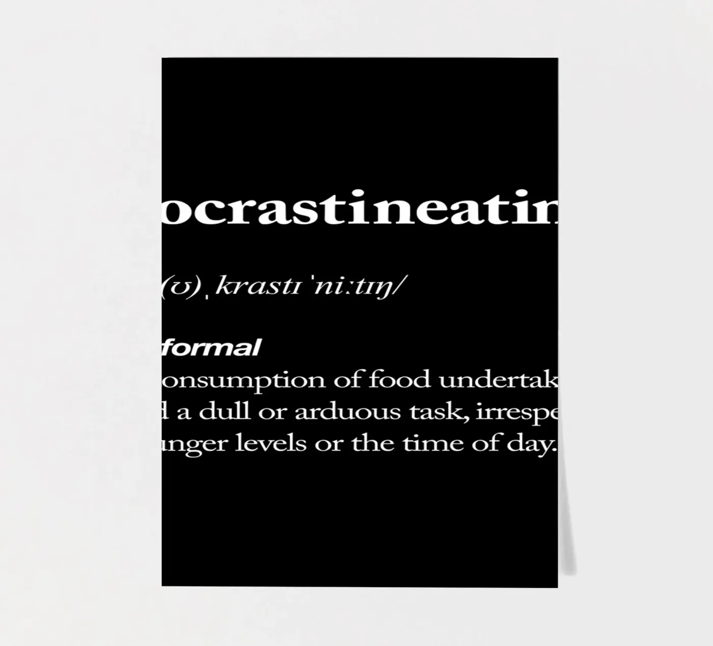 Procrastineating sticker sheet by THE MOTIVATED TYPE