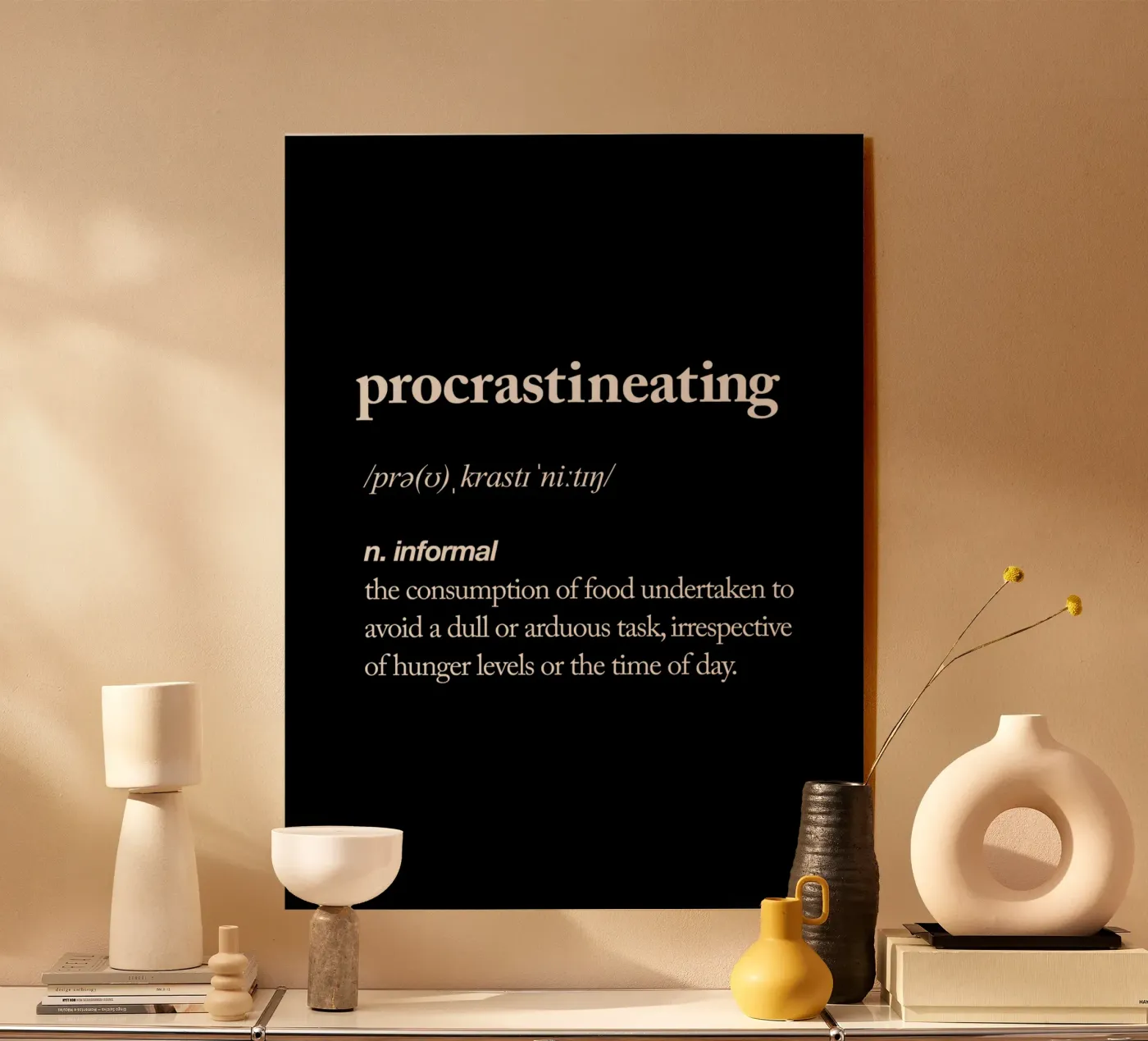 Procrastineating plexiglass da THE MOTIVATED TYPE