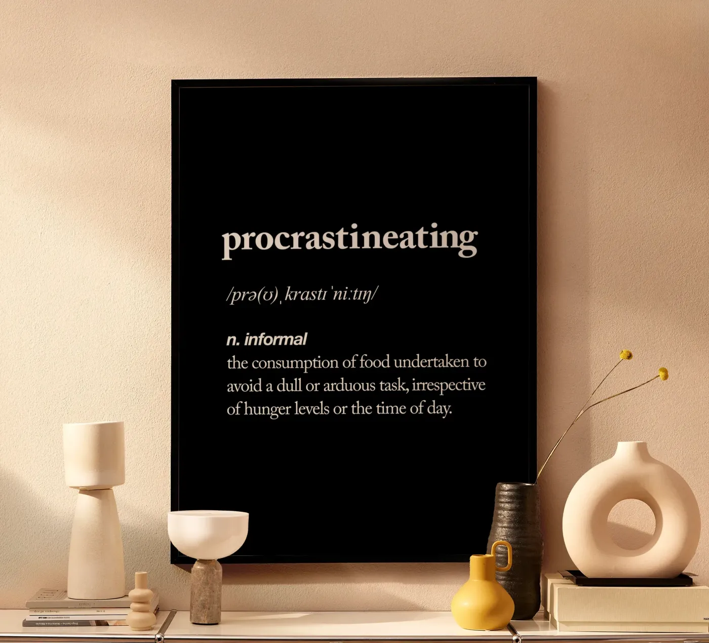 Procrastineating poster da THE MOTIVATED TYPE