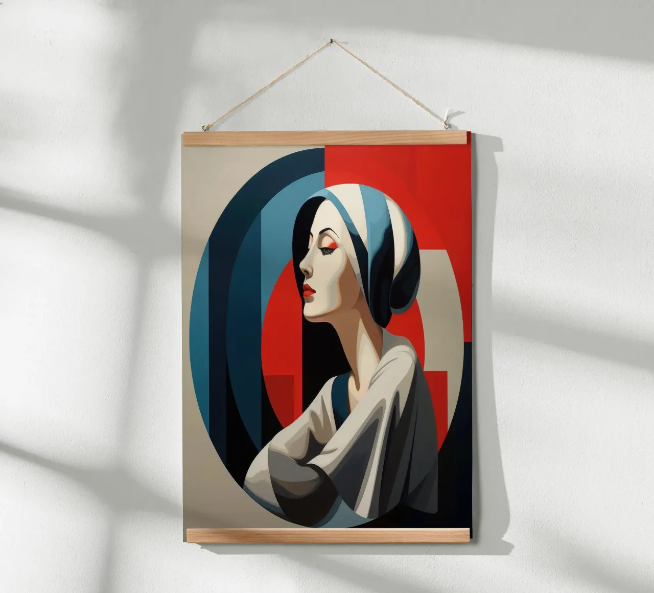 Donna turca Bauhaus poster da Artful Muse