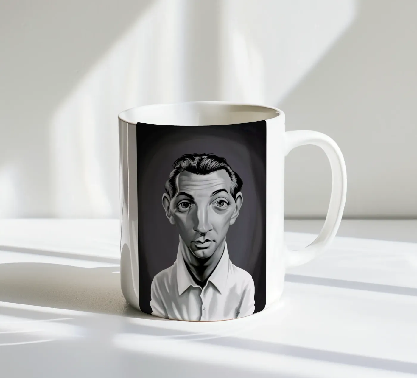Robert Mitchum ceramic mug by Rob Art | Illustration