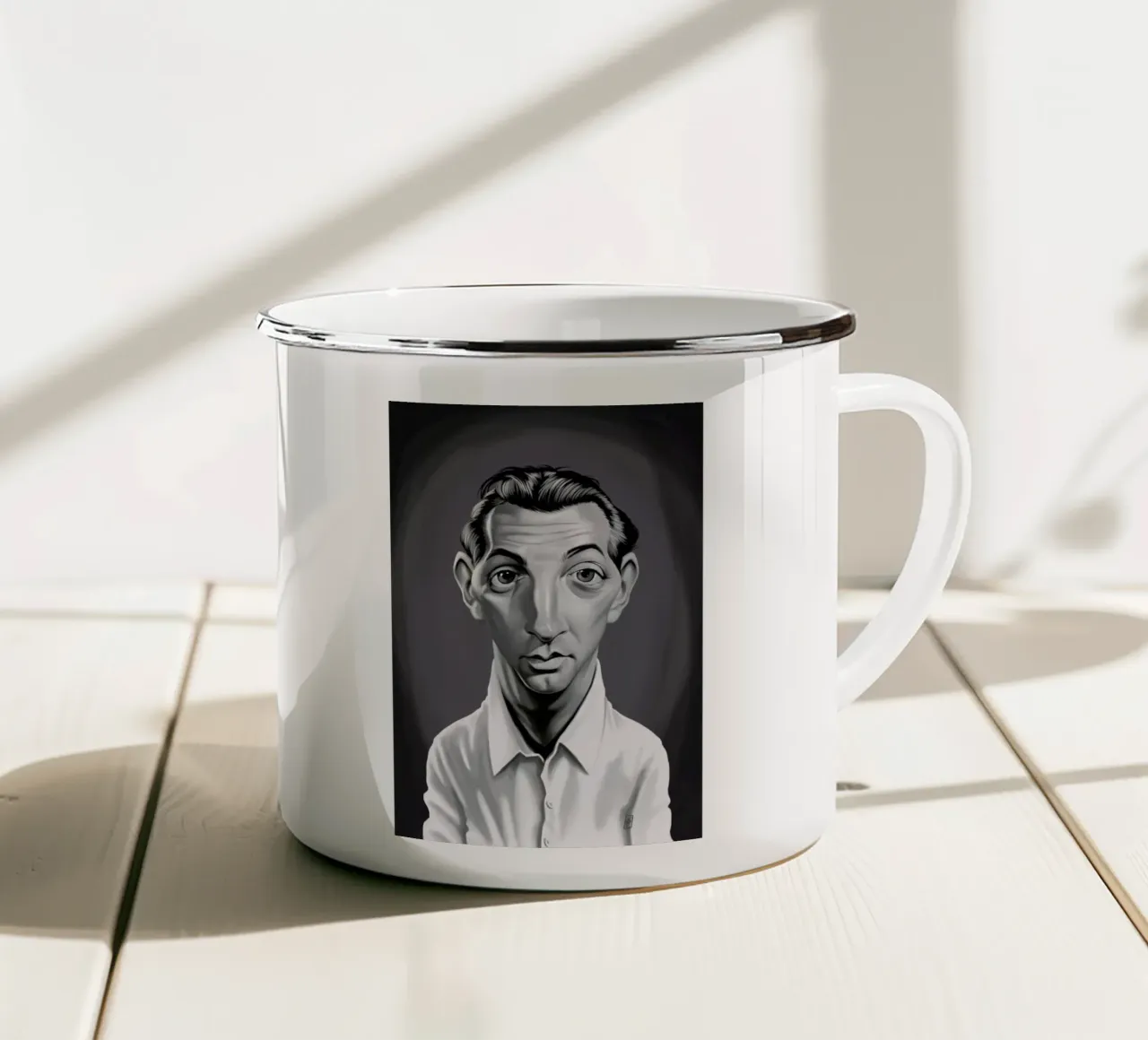 Robert Mitchum tazza in smalto da Rob Art | Illustration