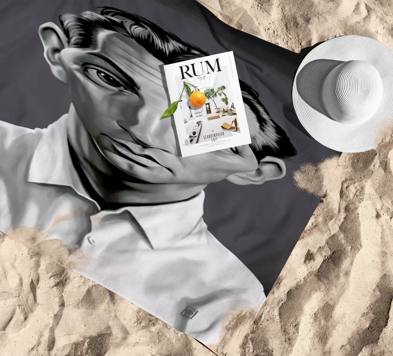 Robert Mitchum telo mare da Rob Art | Illustration