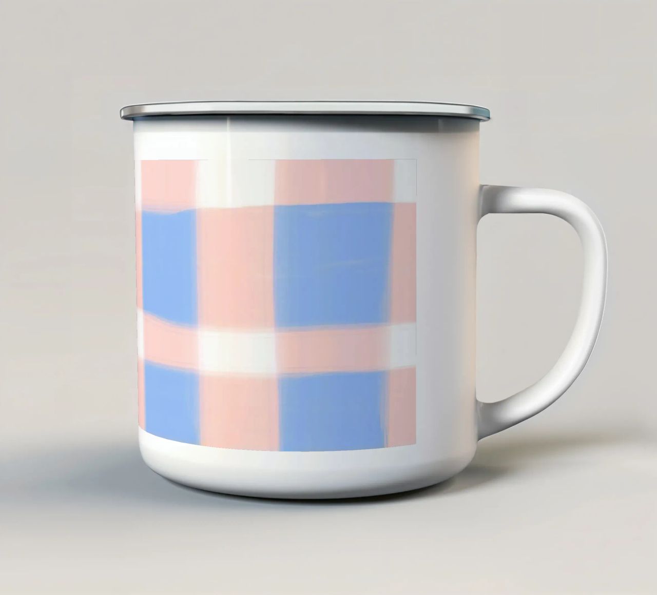 Summer Check tazza in smalto da Studio ROSAGRAU
