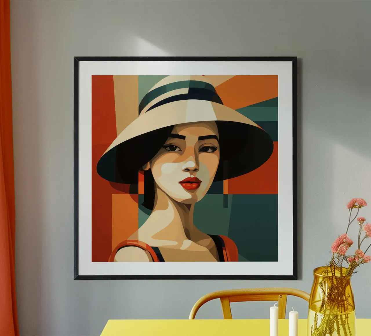 Bauhaus Donna vietnamita poster da Artful Muse