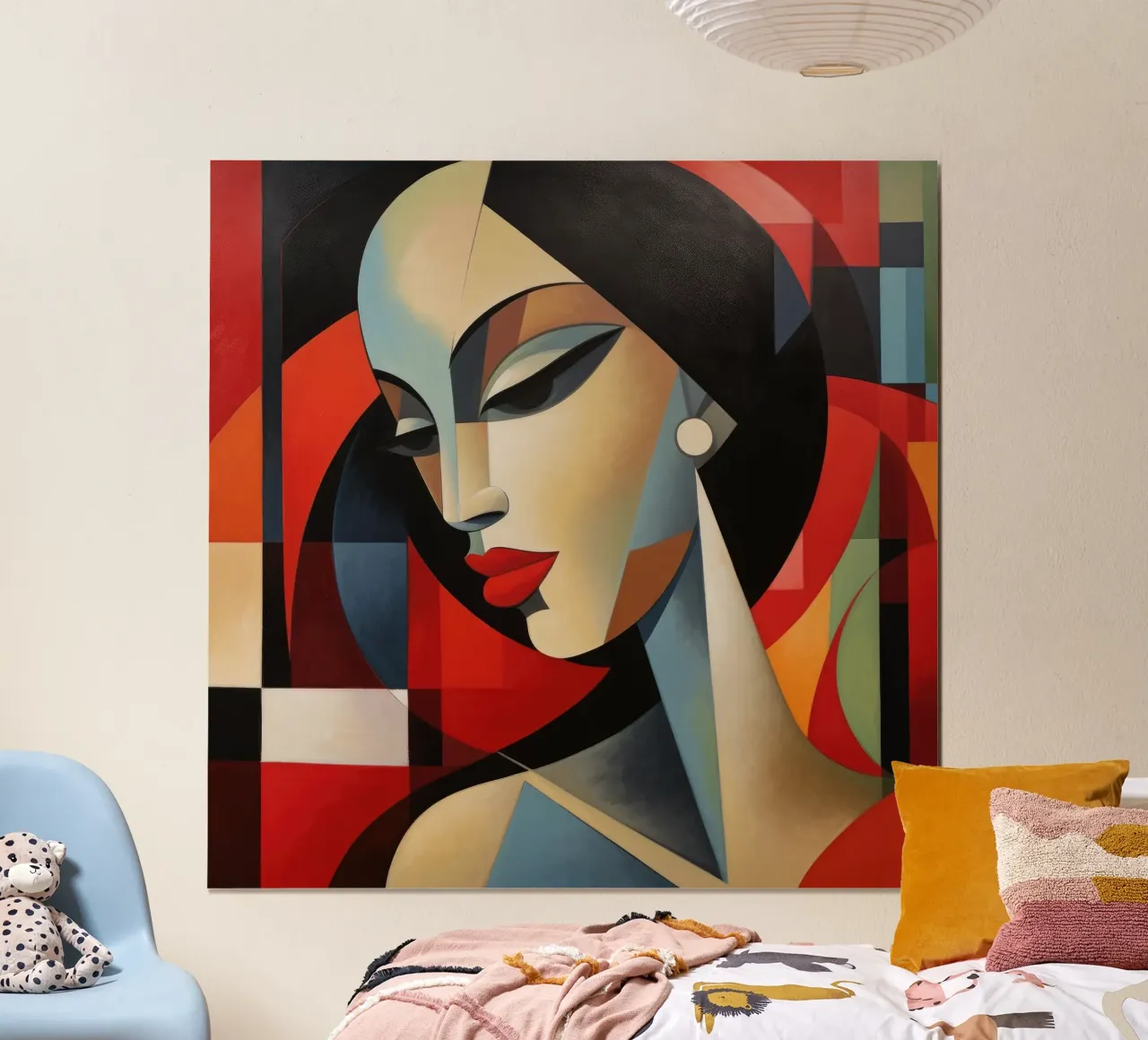 Cubismo Donna cubana carta hahnemühle da Artful Muse