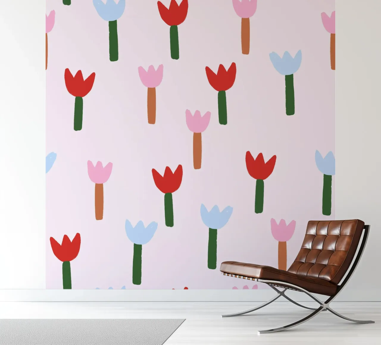 Tulip Blumen Wiese photo wallpaper by Studio ROSAGRAU