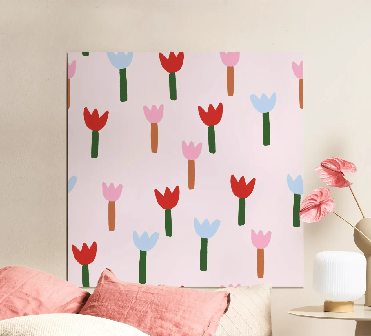 Tulip Blumen Wiese hahnemühle by Studio ROSAGRAU