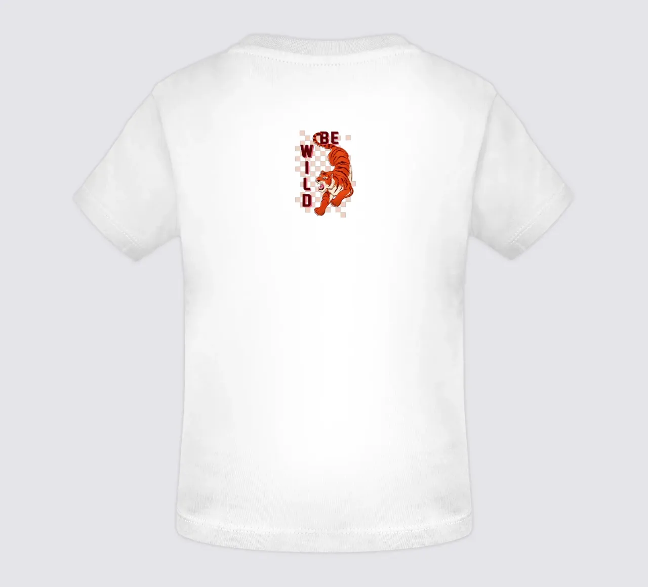 Retro "Be Wild" Tiger Art Print maglietta neonato da showmemars