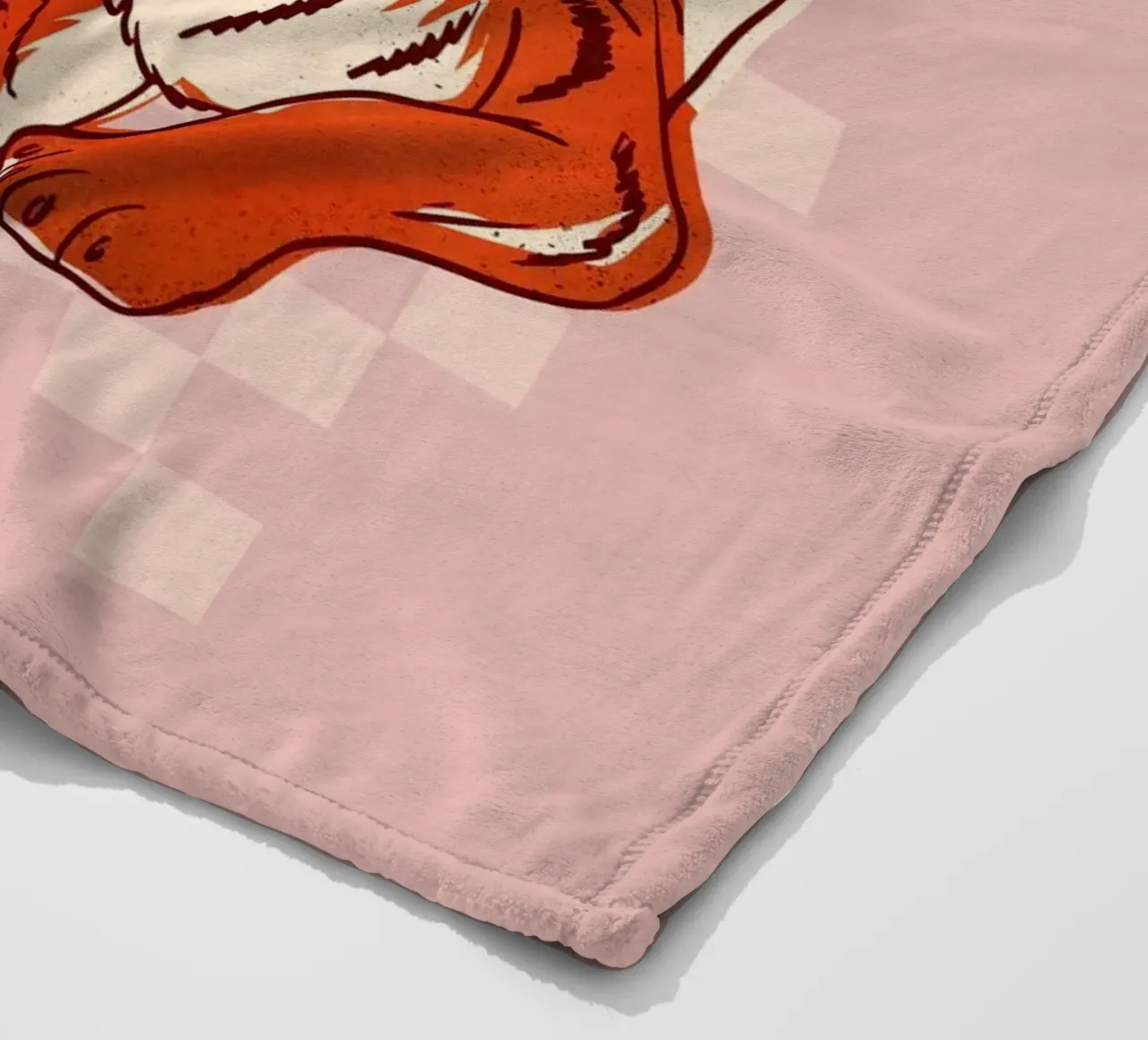 Retro "Be Wild" Tiger Art Print coperta in pile da showmemars