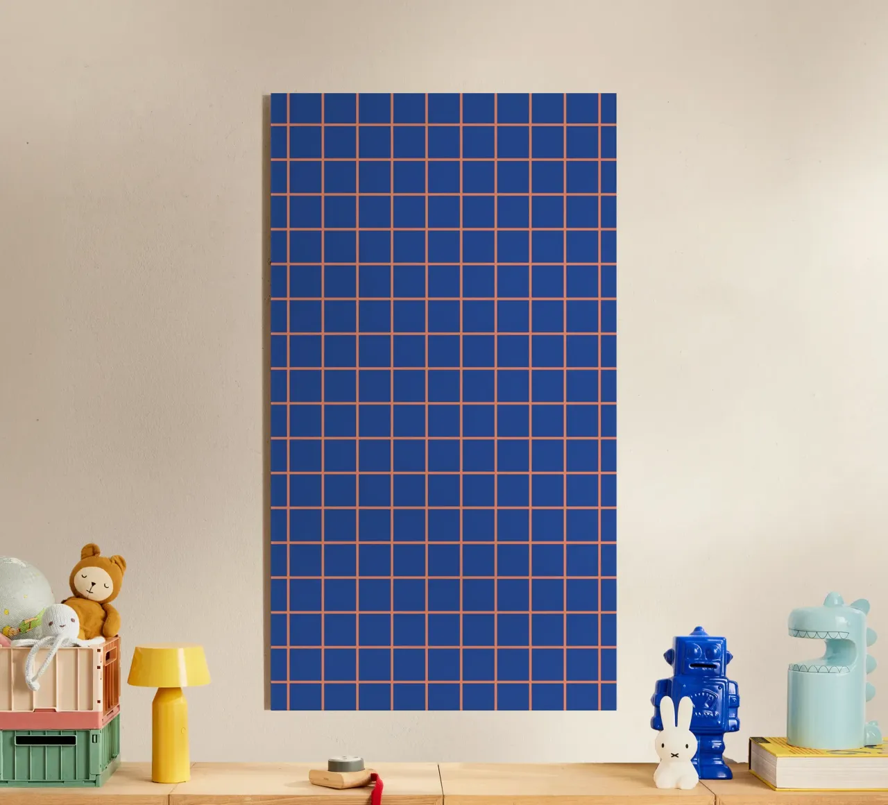 Grid Blue Orange plexiglass da Studio ROSAGRAU