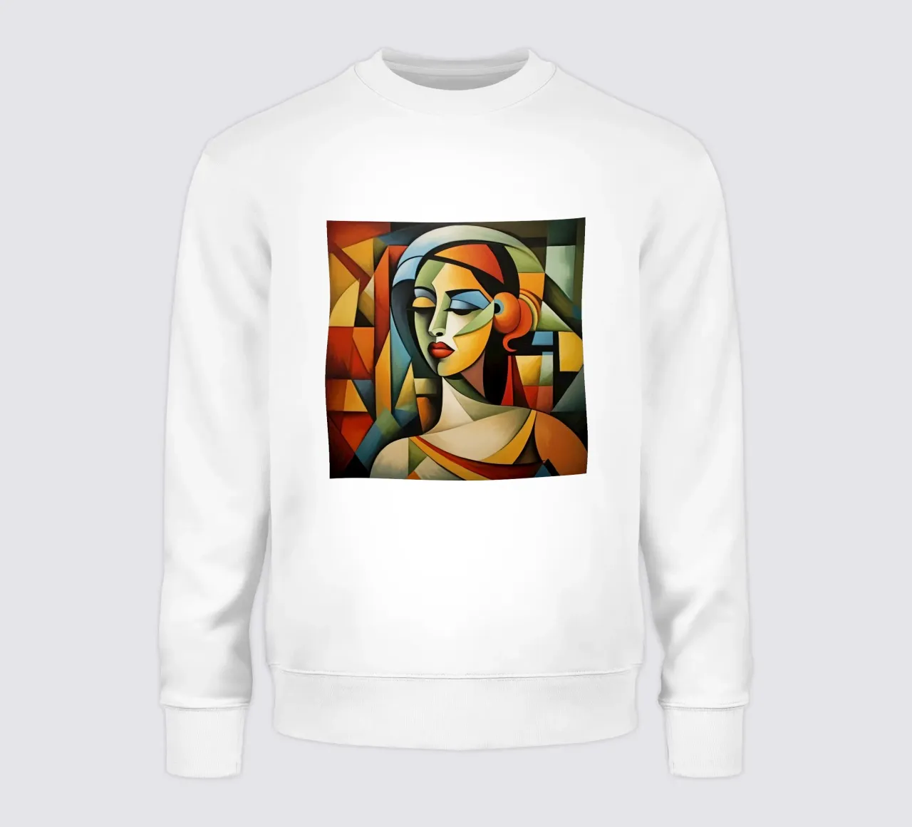 Cubismo Donna cubana felpa da Artful Muse