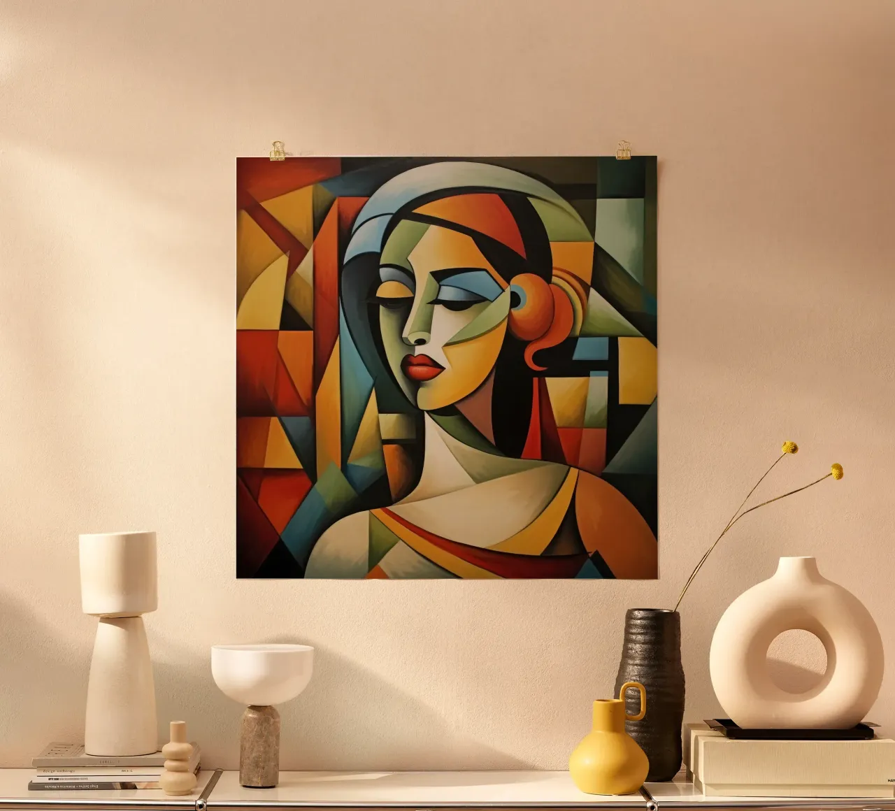 Cubismo Donna cubana poster da Artful Muse