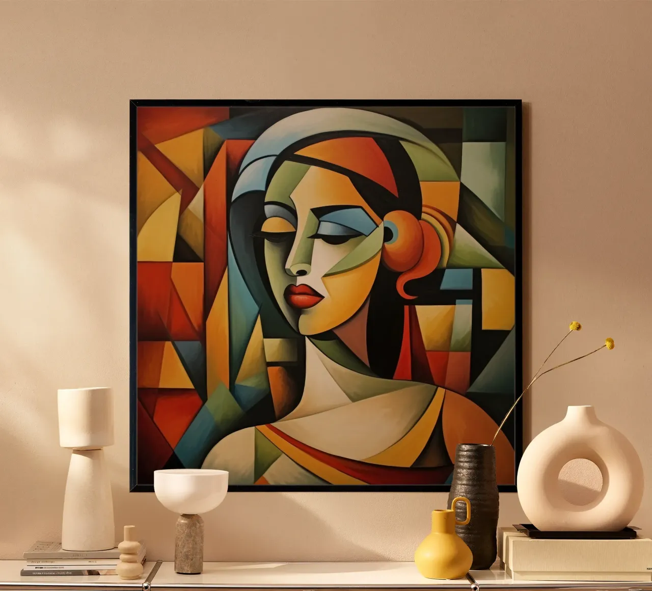 Cubismo Donna cubana poster da Artful Muse