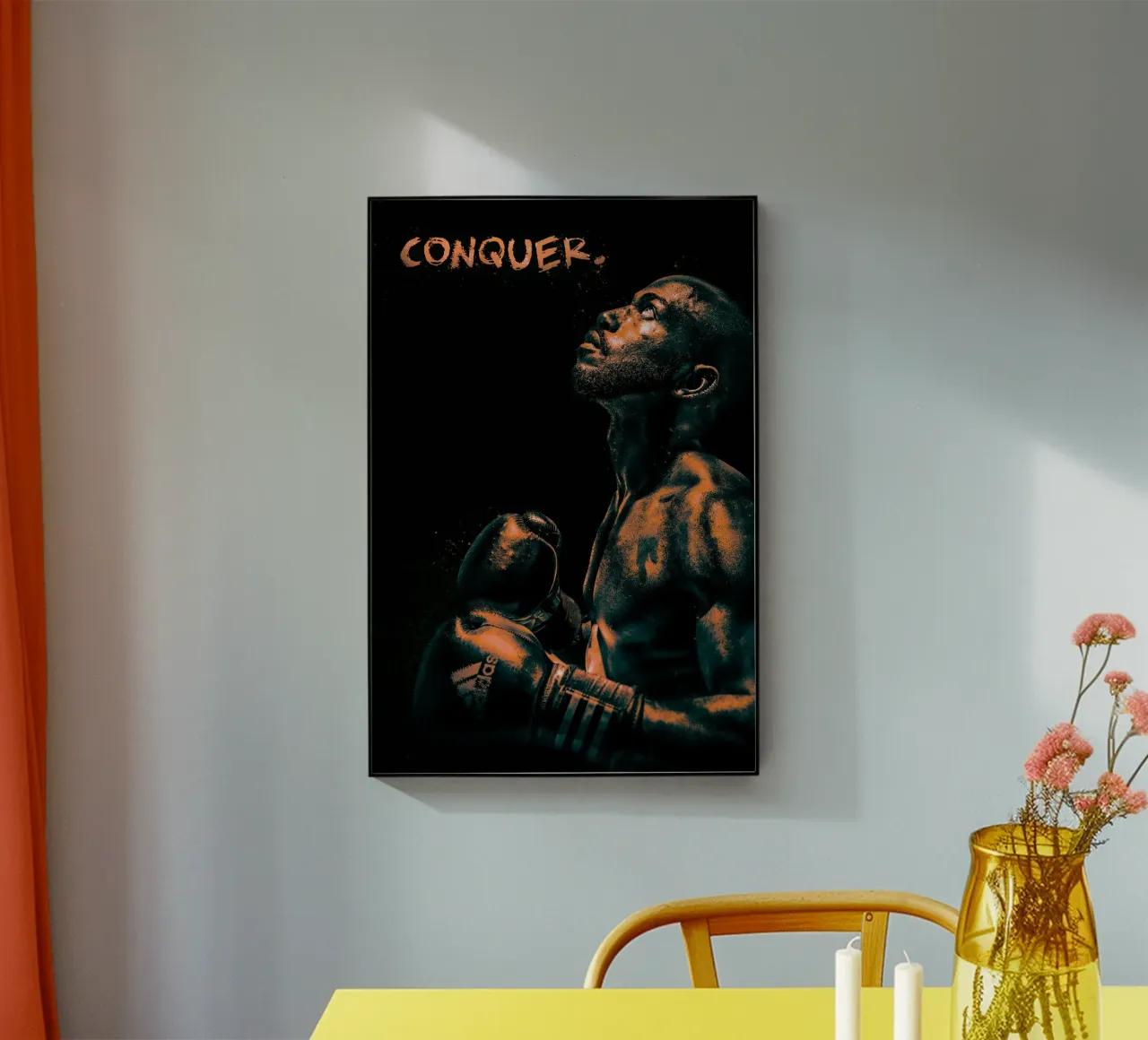 Boxer - conquer. plexiglass da athlete.art