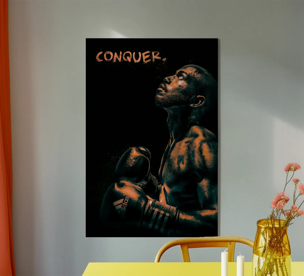 Boxer - conquer. plexiglass da athlete.art