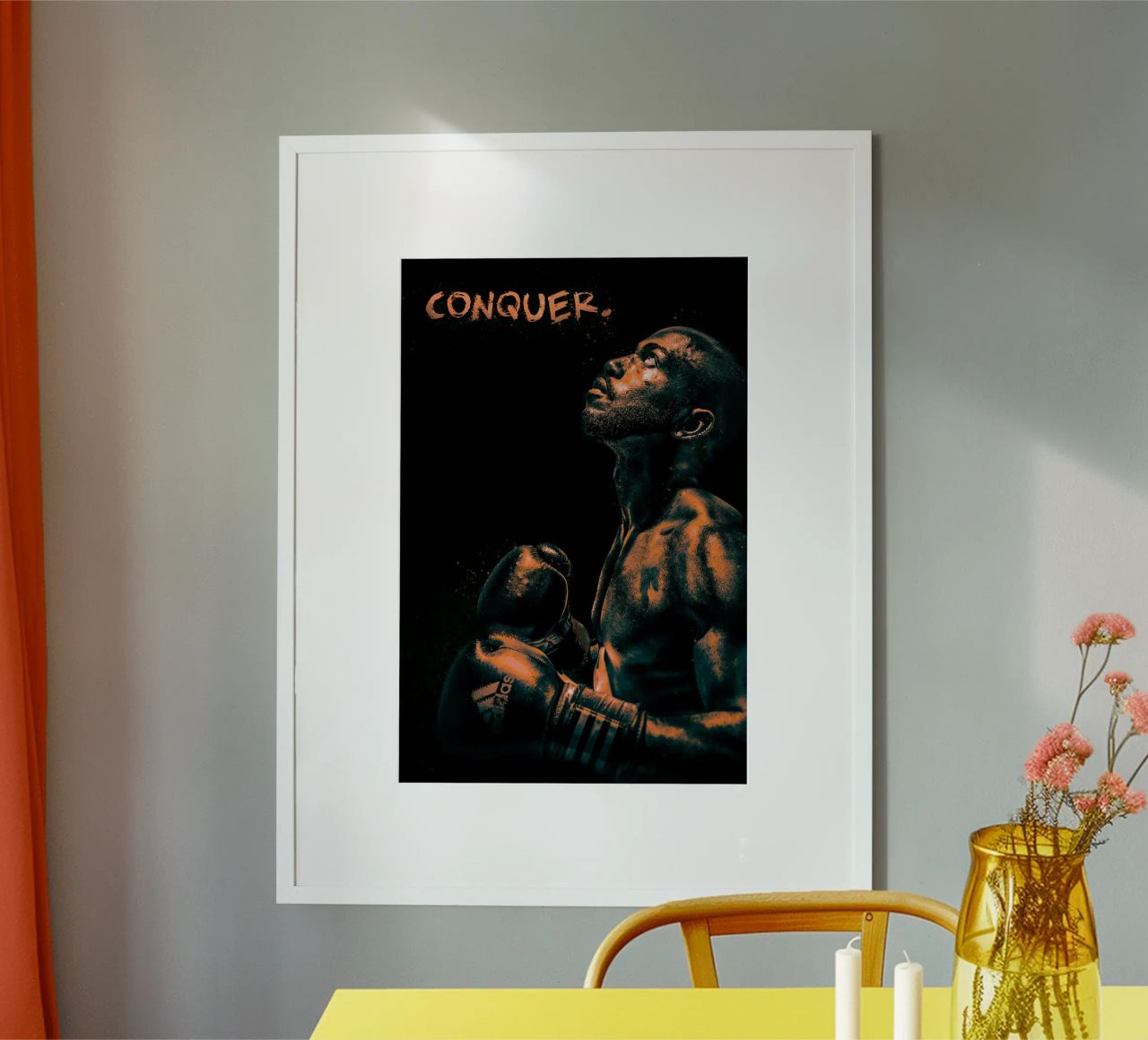 Boxer - conquer. Poster von athlete.art