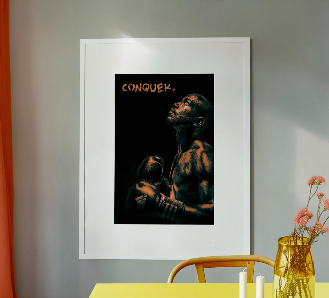 Boxer - conquer. carta hahnemühle da athlete.art