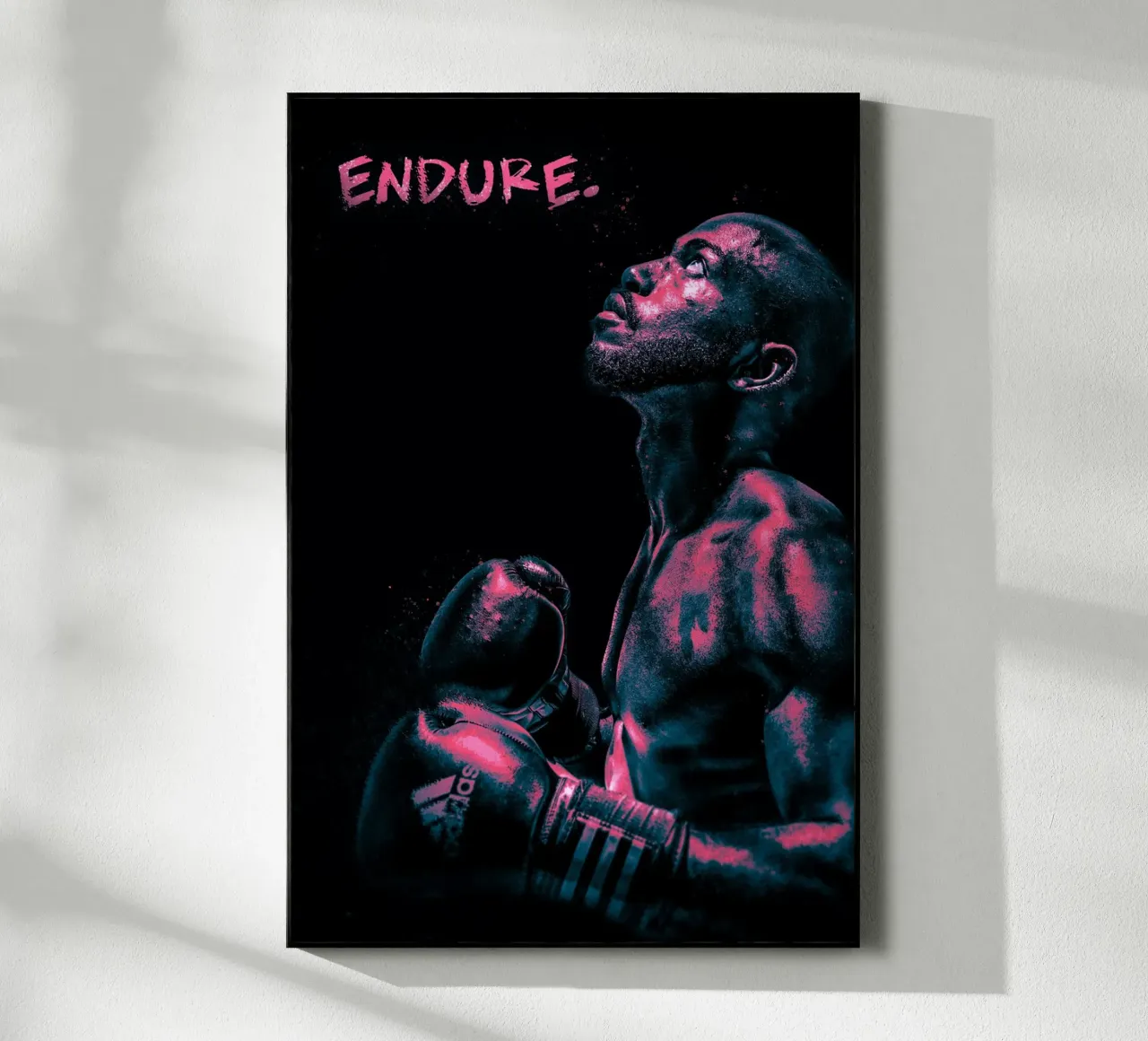 Boxer - endure. plexiglass da athlete.art