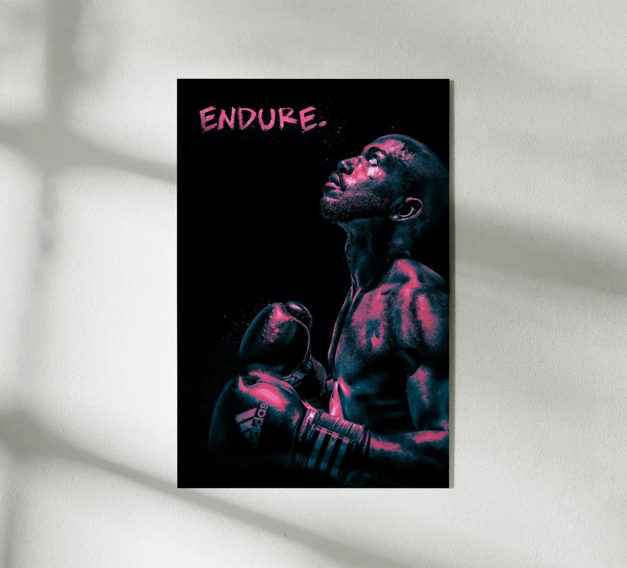 Boxer - endure. plexiglass da athlete.art