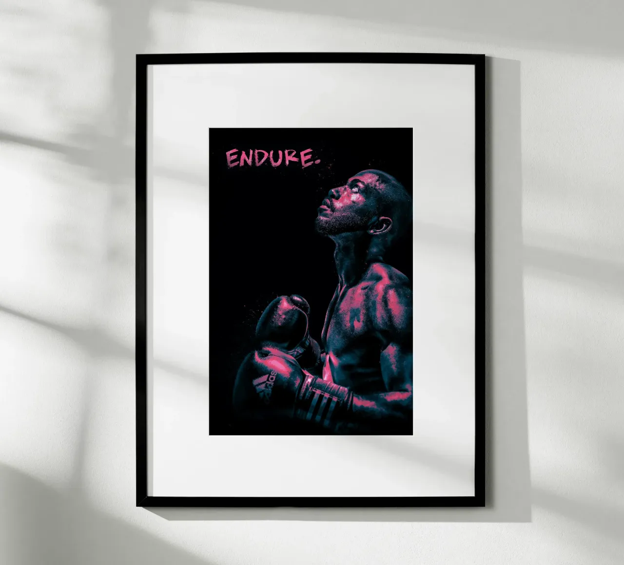 Boxer - endure. poster da athlete.art