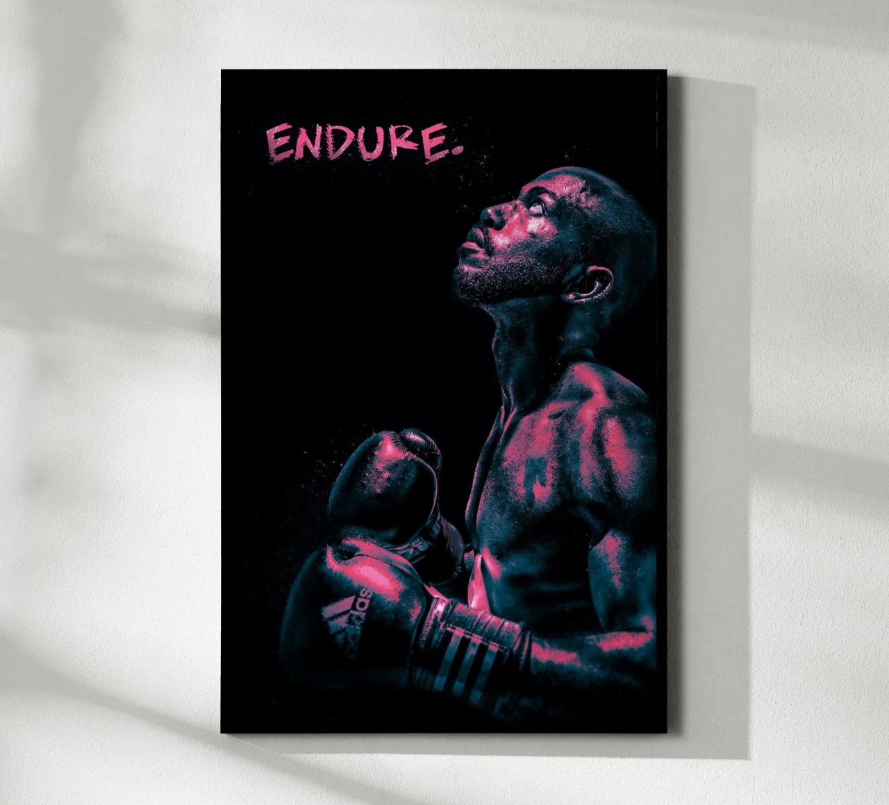 Boxer - endure. Poster von athlete.art