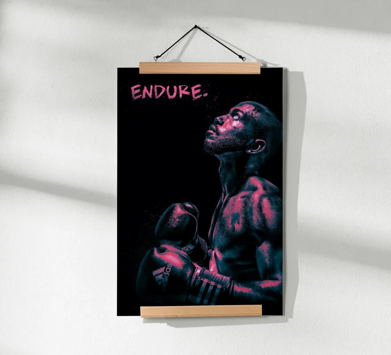 Boxer - endure. poster da athlete.art