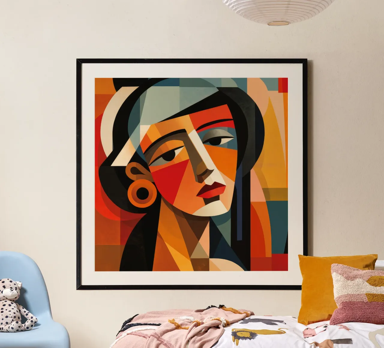 Cubismo Donna ecuadoriana carta hahnemühle da Artful Muse