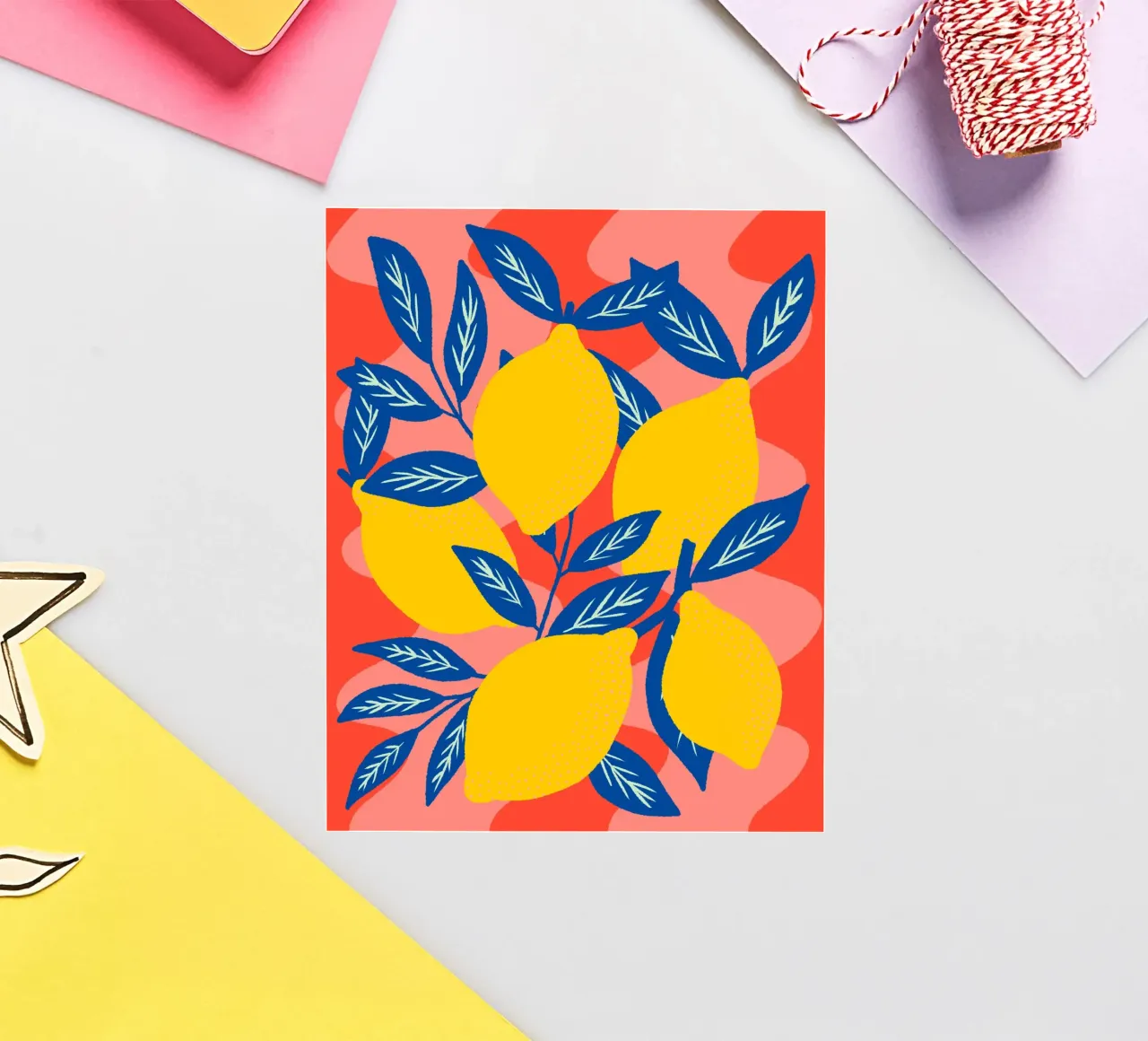 Colorful lemons sticker by Wackapacka