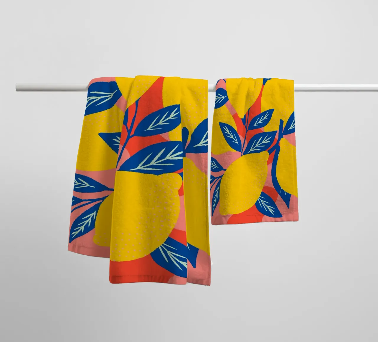 Limoni colorati asciugamano da bagno da Wackapacka