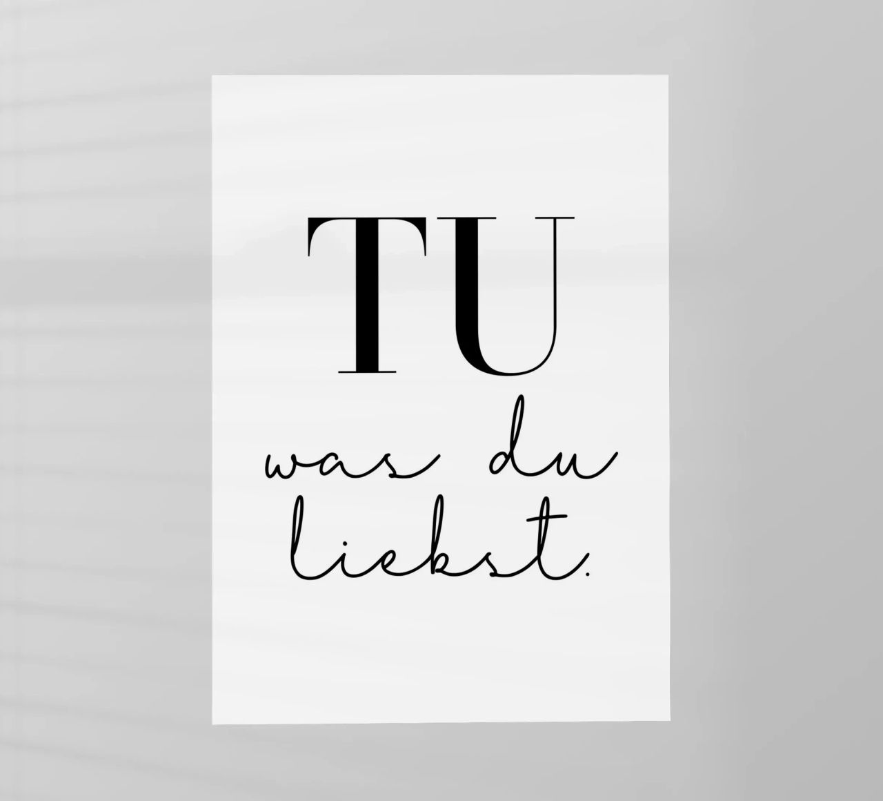 Tu was du liebst pellicola backlit da BAINAI QUOTES