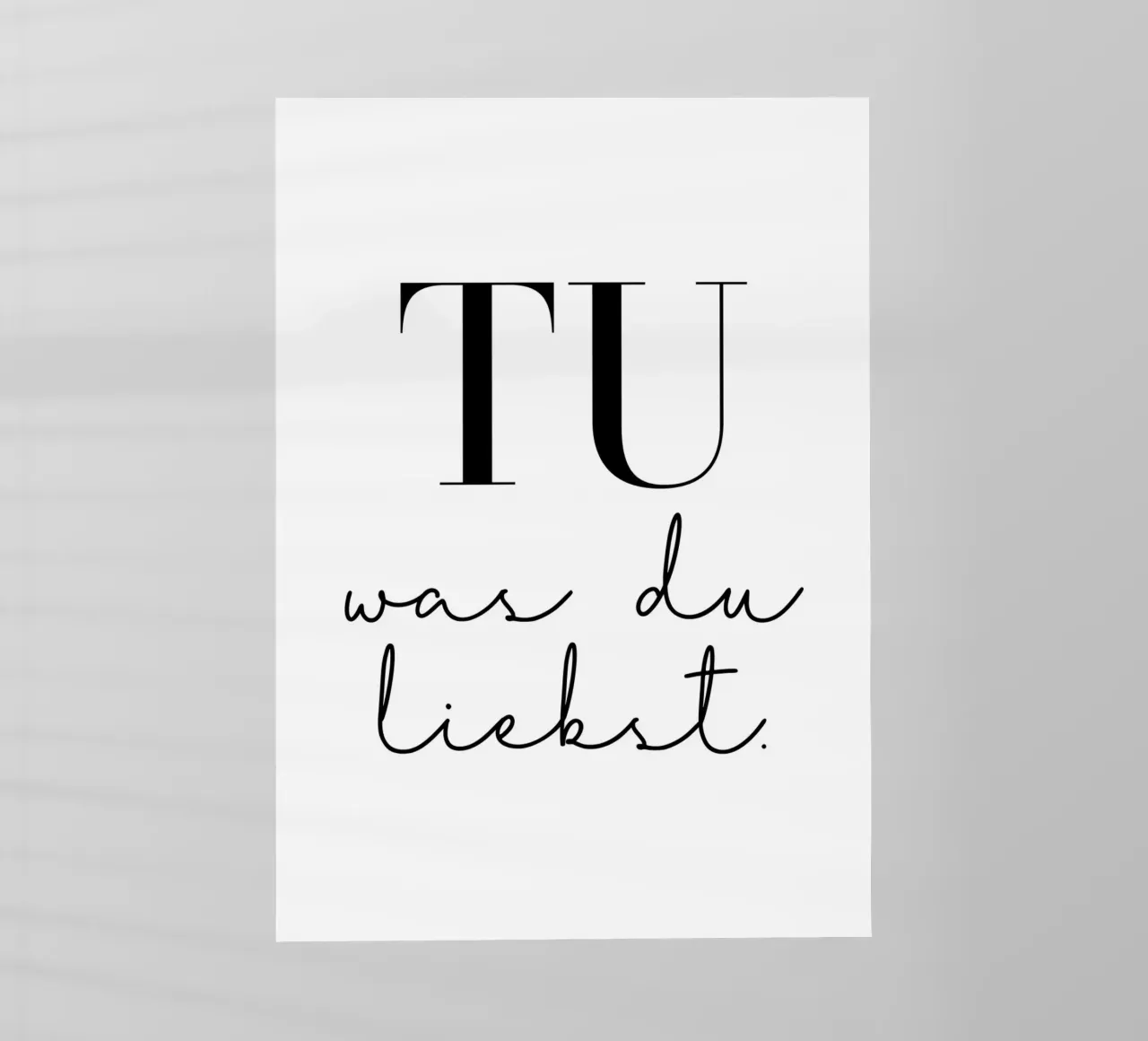 Tu was du liebst pellicola backlit da BAINAI QUOTES