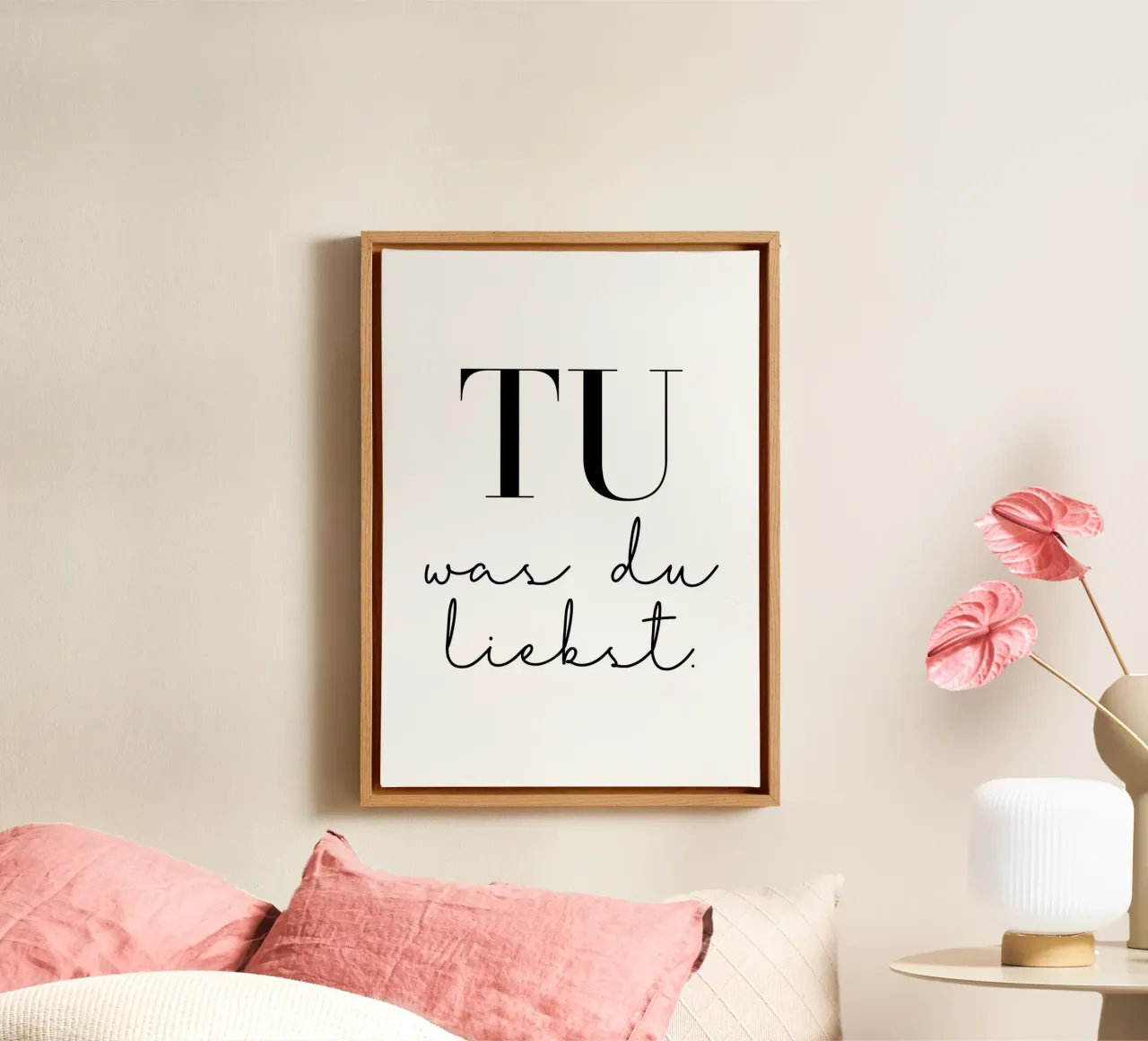 Tu was du liebst canvas by BAINAI QUOTES