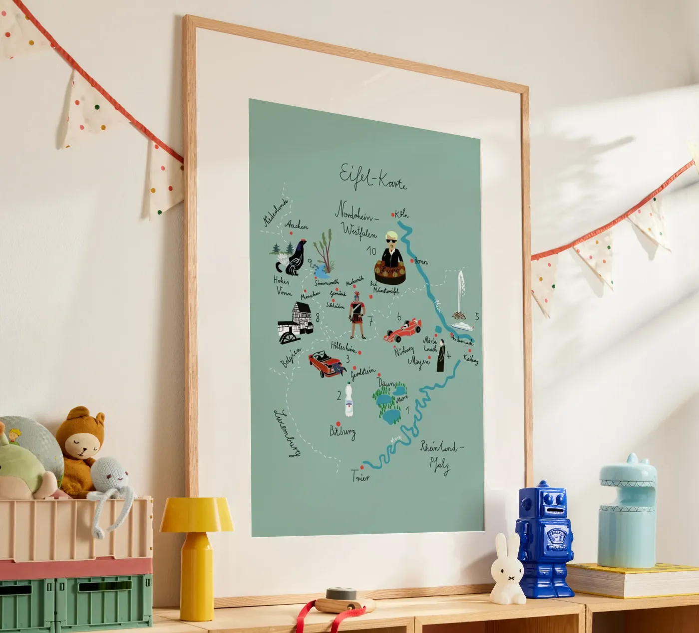 Eifelkarte poster da Monika Aichele