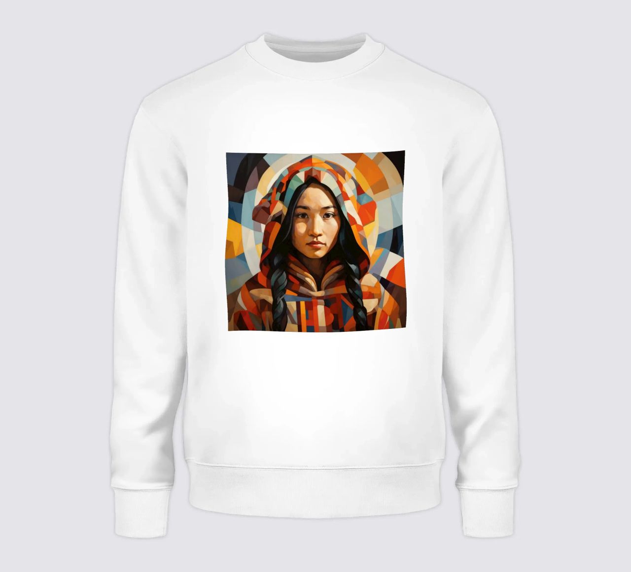 Cubisme Femme inuit sweat de Artful Muse