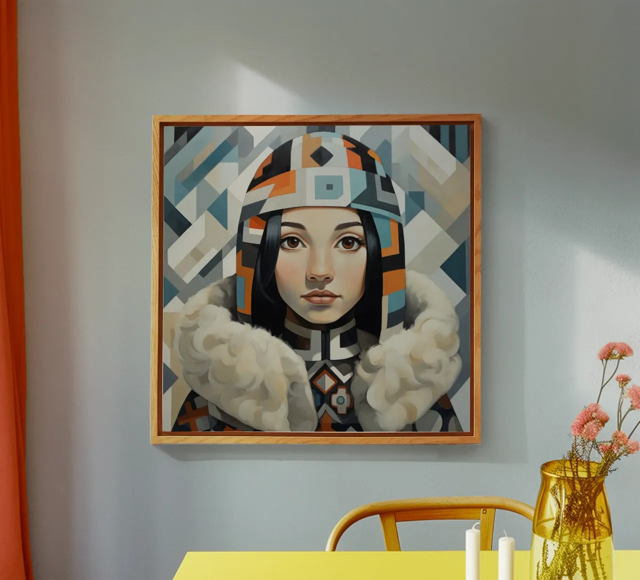 Cubismo Donna inuit plexiglass da Artful Muse