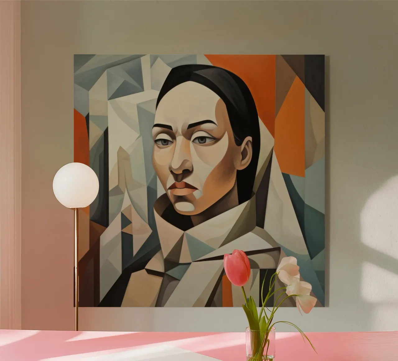 Cubismo Donna inuit plexiglass da Artful Muse