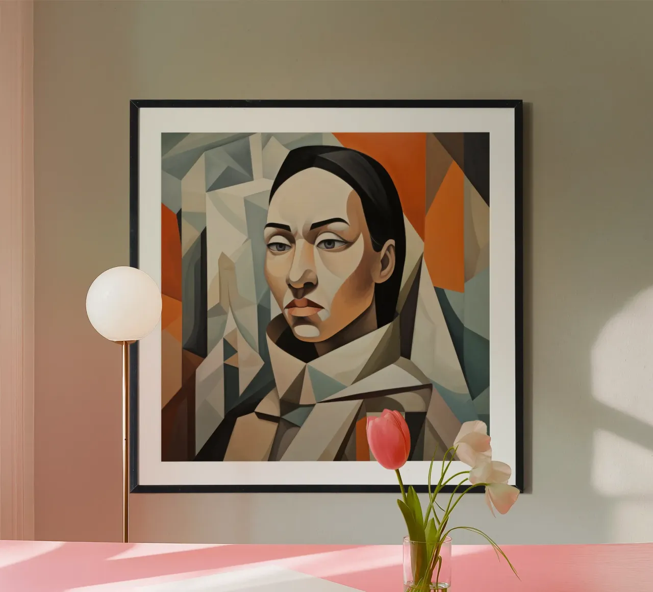 Cubismo Donna inuit carta hahnemühle da Artful Muse